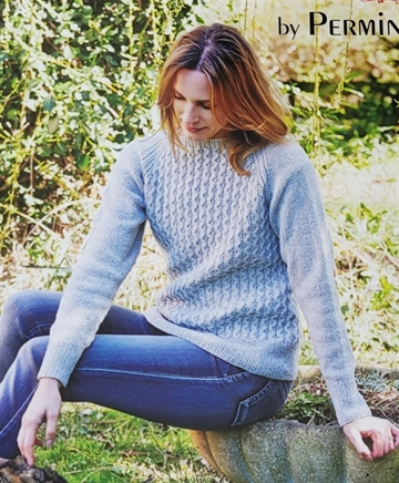 Sweater med brudt bikube - Zenta